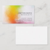 Aangepast kleurrijke Abstracte kunst Elegant Color Visitekaartje (Voorkant / Achterkant)