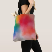 Aangepast kleurrijke Abstracte kunst Modern Elegan Tote Bag (Dichtbij)