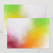 Aangepast kleurrijke, moderne Abstracte kunst leeg Notitiekaartje (Voorkant / Achterkant)