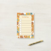 Aangepast kleurrijke reloerpatroon om lijst uit te post-it® notes (Op bureau)