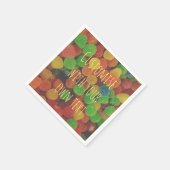 Aangepast, kleurrijke Snoep papier voor kompels Servet (Hoek)