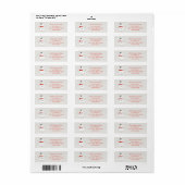Aangepast knop-sneeuwmannetje retouradreslabel etiket (Full Sheet)