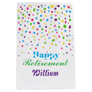 Aangepast Knuffel Kleurrijk Confetti Gelukkig met Medium Cadeauzakje