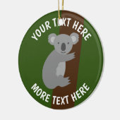 Aangepast koala beer Lewis-ornament kerstboom Keramisch Ornament (Links)