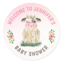 Aangepast Koe roze goud Baby shower