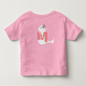 Aangepast Koel Vogel Monogram Kinder Shirts (Achterkant)