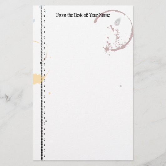 Aangepast  koffiezetapparaat voor typemachines briefpapier (Voorkant)