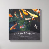 Aangepast KOI FISH Fotocollage Gift voor mannen Canvas Afdruk (Voorkant)