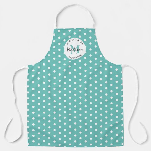 Aangepast koken  Blauwgroen Schort (Voorkant)