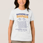 Aangepast Kom Op En Schitter School Tri-Blend Shirt (Voorkant)