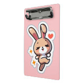 Aangepast Konijn Mini Klembord (Angled2)