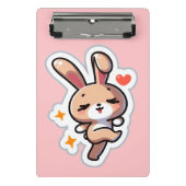 Aangepast Konijn Mini Klembord (Voorkant)