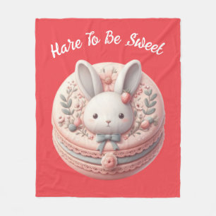 Aangepast Konijn Om Zoete Cute Konijn Macaron Ontw Fleece Deken