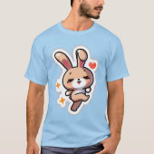 Aangepast Konijn T-shirt (Voorkant)