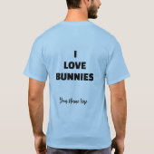 Aangepast Konijn T-shirt (Achterkant)