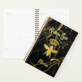 Aangepast KONINGBEE Gold Black marmer, niet maande Planner (Display)