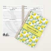 Aangepast kookboek met citroenen notitieboek (Binnen)