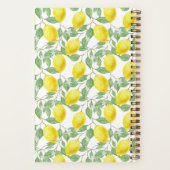Aangepast kookboek met citroenen notitieboek (Achterkant)