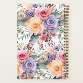 Aangepast Kookboek Roze Bloemen Recepten Notitiebo Notitieboek (Achterkant)