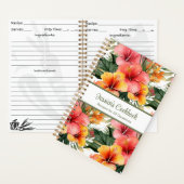 Aangepast kookboek Tropical Flowers Recepten Notit Notitieboek (Binnen)