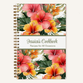 Aangepast kookboek Tropical Flowers Recepten Notit Notitieboek