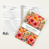 Aangepast kookboek Tropical Flowers Recepten Notit Notitieboek (Binnen)