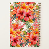 Aangepast kookboek Tropical Flowers Recepten Notit Notitieboek (Achterkant)