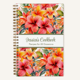 Aangepast kookboek Tropical Flowers Recepten Notit Notitieboek