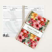 Aangepast kookboek Tropical Flowers Recepten Notit Notitieboek (Binnen)