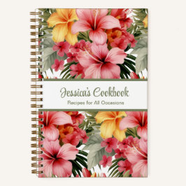 Aangepast kookboek Tropical Flowers Recepten Notit Notitieboek