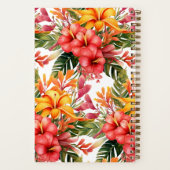 Aangepast kookboek Tropical Flowers Recepten Notit Notitieboek (Achterkant)