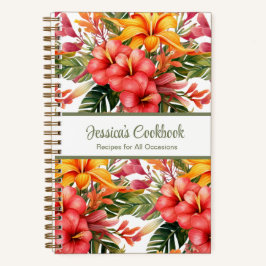 Aangepast kookboek Tropical Flowers Recepten Notit Notitieboek