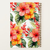 Aangepast kookboek Tropical Flowers Recepten Notit Notitieboek (Achterkant)