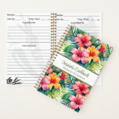 Aangepast kookboek Tropical Flowers Recepten Notit Notitieboek (Binnen)