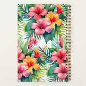 Aangepast kookboek Tropical Flowers Recepten Notit Notitieboek (Achterkant)