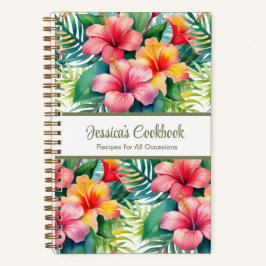 Aangepast kookboek Tropical Flowers Recepten Notit Notitieboek