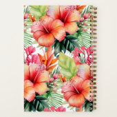 Aangepast kookboek Tropical Flowers Recepten Notit Notitieboek (Achterkant)