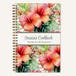 Aangepast kookboek Tropical Flowers Recepten Notit Notitieboek