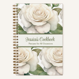 Aangepast kookboek White Roses Recepten Notitieboe Notitieboek
