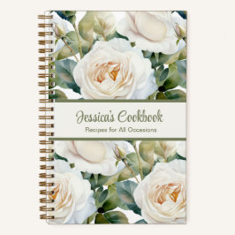 Aangepast kookboek White Roses Recepten Notitieboe Notitieboek