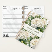 Aangepast kookboek White Roses Recepten Notitieboe Notitieboek (Binnen)