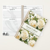 Aangepast kookboek White Roses Recepten Notitieboe Notitieboek (Binnen)