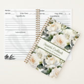 Aangepast kookboek White Roses Recepten Notitieboe Notitieboek (Binnen)