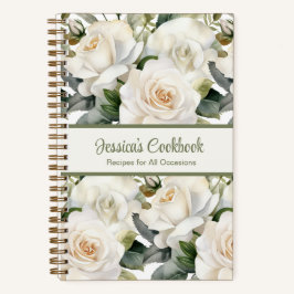 Aangepast kookboek White Roses Recepten Notitieboe Notitieboek