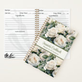 Aangepast kookboek White Roses Recepten Notitieboe Notitieboek (Binnen)