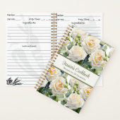 Aangepast kookboek White Roses Recepten Notitieboe Notitieboek (Binnen)
