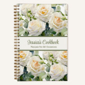 Aangepast kookboek White Roses Recepten Notitieboe Notitieboek (Voorkant)