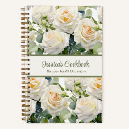 Aangepast kookboek White Roses Recepten Notitieboe Notitieboek