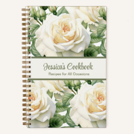 Aangepast kookboek White Roses Recepten Notitieboe Notitieboek