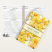 Aangepast kookboek Yellow Orchids Recepten Notitie Notitieboek (Binnen)